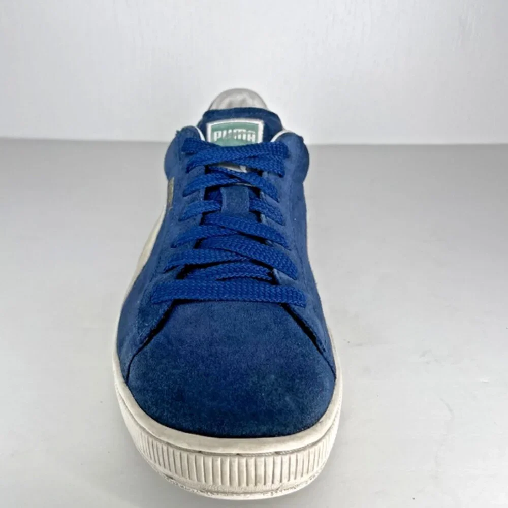 Puma Suede Classic Navy Blue White Low Top Retro Sneakers Men’s 9